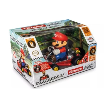 Abbildung von Carrera RC Mario Kart Pipe für Kinder ab 6 Jahren I ferngesteuertes Auto mit Vollfunktion Steuerung Einsteiger geeignet bis zu 9km/h