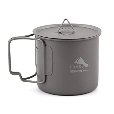 Abbildung von TOAKS Titanium Camping Pot Cup(375ml, 450ml, 550ml, 650ml, 750ml, 800ml, 900ml) (375ml with Lid[CUP 375 C])