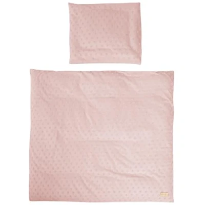 Abbildung von roba Babybettwäsche Lil Planet 80 x cm 2 teiliges Bettwäsche Set Bio Baumwolle GOTS und Oeko Tex 100 zertifiziert Rosa / Mauve