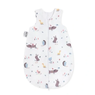 Abbildung von Julius Zöllner Baby Sommerschlafsack aus 100Prozent Jersey Baumwolle, Größe 86, Standard 100 by OEKO TEX, Crazy Animals