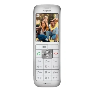 Abbildung von Gigaset CL660HX design DECT Mobilteil mit Ladeschale Fritzbox kompatibel hochwertiges Schnurloses Telefon für Router und Basis, weiß [Deutsche Version] [Ohne Basis]