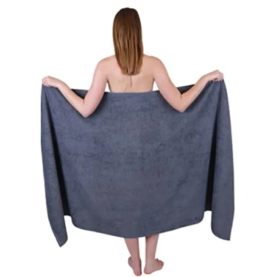 Abbildung von Betz Badetuch groß XXL Berlin Größe 100 x 200 cm Badetücher Saunatuch 100% Baumwolle dunkelgrau