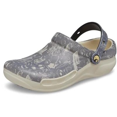 Abbildung von Crocs Unisex Bistro Graphic Clog Holzschuh, Nightmare Bfr Xmas White, 45/46 EU