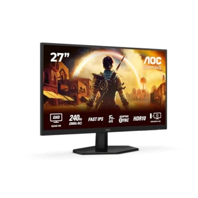 Abbildung von AOC Gaming Q27G42ZE 27 Zoll Quad HD Monitor, 240 Hz, 1 ms, G Sync comp., HDR10 (2560x1440) schwarz rot