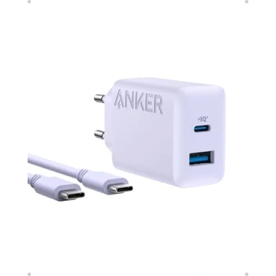 Abbildung von Anker 20W USB C Ladegerät, iPad Netzteil, Schnellladenetzteil, Kompatibel mit iPhone 16/15/iPhone 15 Plus/iPhone Pro/iPhone Pro Max/iPad und mehr (mit 150cm Kabel)