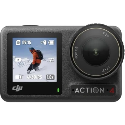 Abbildung von DJI Osmo Action 4 Standard Combo 4K/120fps wasserdichte Kamera mit einem 1/1,3 Zoll Sensor, atemberaubende Low Light Aufnahmen, 10 Bit und D Log M Farbleistung, langlebiger 1.770 mAh Akku