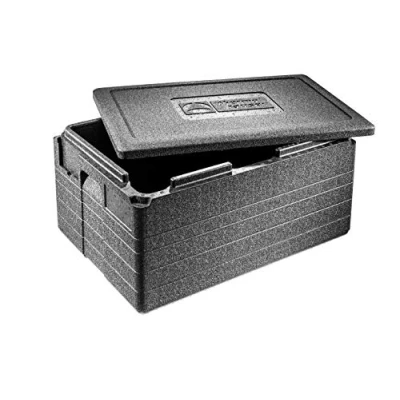 Abbildung von thermohauser EPP Thermobox GN 1/1 Gastrostar inklusive Deckel 50 Liter Volumen 60 x 40 33 cm 5 farbiges Einsteckkartenset