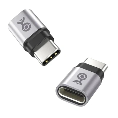 Abbildung von Cable Matters 2er Pack, 40 Gbps 240W USB C Extender Adapter/USB verlängerung Adapter, Buchse auf Stecker Adapter/Typ