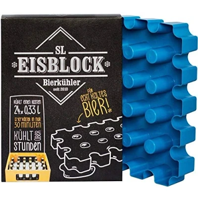 Abbildung von SL Eisblock Bierkastenkühler 24x0,33l Made in Germany, 34 x 25 6 cm Blau