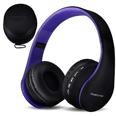 Abbildung von PowerLocus P1 Bluetooth Kopfhörer Kabellos, Wireless 5.0 Over Ear, Ear mit mikrofon, Verbesserte Stereo Bass Sound, Faltbare für iPhone,Android,PC,iPad,TV