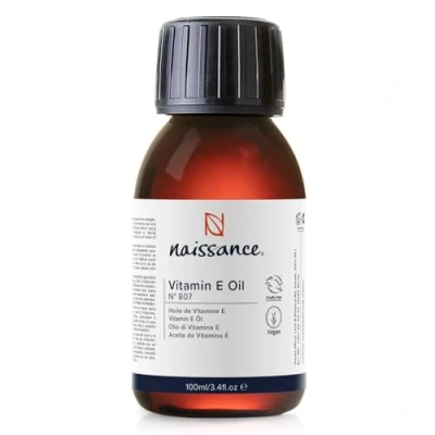 Abbildung von Naissance Natürliches Vitamin E Öl (Nr. 807) 100ml für Kosmetik, Haut, Haare, Gesicht, Nägel Vegan