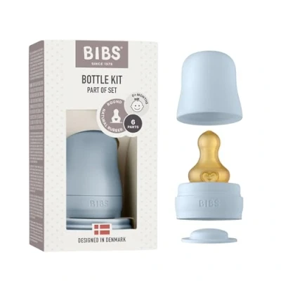 Abbildung von BIBS Bottle Kit Teil des Sets, Kombinierbar mit Glass Bottles in verschiedenen Größen, Color Part of Set, Baby Blue