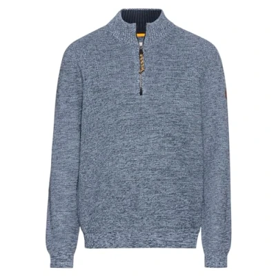 Abbildung von camel active Herren Stricktroyer aus Baumwollmix Denim Blau Menswear XL