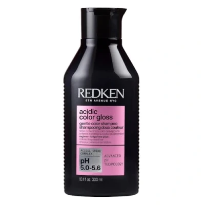 Abbildung von Redken Pflegendes Shampoo für Reinigung und Farbschutz bei gefärbtem Haar, Farbbrillanz bis zu 32 Haarwäschen, Mit Glanzkomplex &amp; pH ausgleichende Formel, Acidic Color Gloss Shampoo, 300 ml