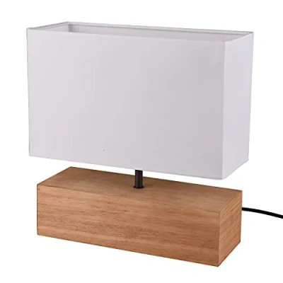 Abbildung von Reality Leuchten Tischleuchte Woody R50181030 exkl. 1x E27 Holzfarbig, 30cm x 12cm