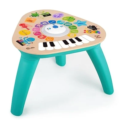 Abbildung von Baby Einstein 12577 Hape Cal&#039;s First Melodies Magic Touch Piano Musikspielzeug Klavier aus Holz mit 3 Musikblättern, 6 Melodien, ab Monate, mehrfarbig, 1 Stück (1er Pack)