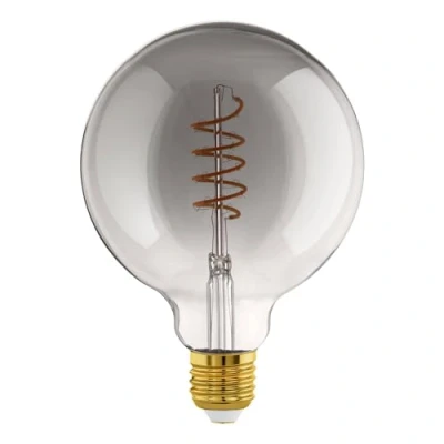 Abbildung von LED Globe E27 G125 4W Filament schwarz transparent