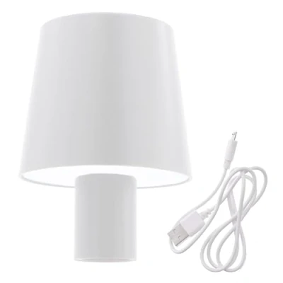 Abbildung von Akku Touch Flaschenleuchte 60 LED 14 x 10 cm weiß Flaschenlicht warm und kalt zum Aufstecken auf Flaschen Deko Lampe Tischleuchte dimmbar wiederaufladbar für den Innenbereich