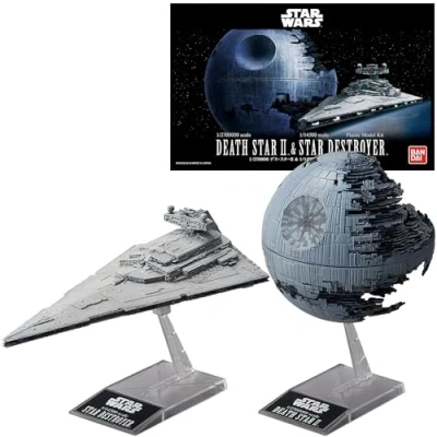 Abbildung von Revell 01207 Wars Bandai Death II + Imperial Star De Stern originalgetreuer Modellbausatz für Experten, unlackiert