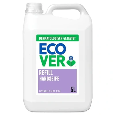 Abbildung von Ecover Handseife Lavendel &amp; Aloe Vera (5 L), biologisch abbaubare Seife mit pflanzenbasierten Inhaltsstoffen, Flüssigseife 5L für empfindliche Haut, Veganer freundliche Formel