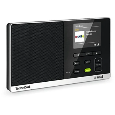 Abbildung von TechniSat Digitradio 215 SWR4 Edition portables DAB Radio (DAB+, UKW, Farbdisplay, Direktwahltaste, Wecker, Favoritenspeicher, Kopfhöreranschluss, Netz &amp; Batteriebetrieb) schwarz