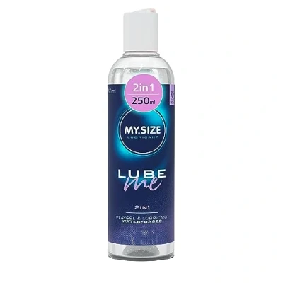 Abbildung von MY.SIZE Lube Me Premium 2in1 Gleitgel 250 ml I Gleitmittel geruchsneutral Wasserbasiertes &amp; Playgel Lubricant Gel für Toys Latexkondome geeignet water based