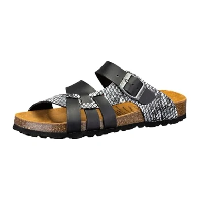 Abbildung von Lico Damen Bioline Flora Hausschuh, Schwarz, 39 EU