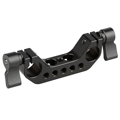 Abbildung von CAMVATE 15 mm Rod Clamp mit 1/4&quot; 20 Gewinde für DSLR Kamera Rig Cage Grundplatte (Schwarz)