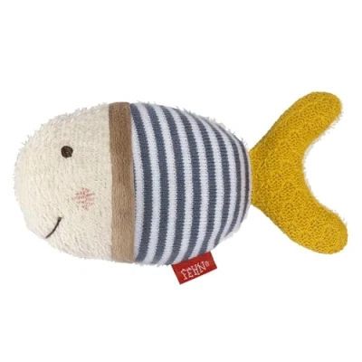 Abbildung von Fehn Badetier Fisch Baby Badeschwamm für Abwechslung beim Baden &amp; Waschen und fröhlichen Spielspaß, Babys Kinder ab 0+ Monaten