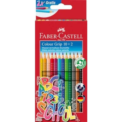 Abbildung von FABER CASTELL 201585 Buntstifte Set, 12 teilig, bruchsicher, für Kinder und Erwachsene