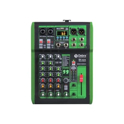 Abbildung von D Debra DI 4UX Serie Professioneller Mixer Audio mit 99 DSP Digitaleffekten USB MP3 Eingang 48V Professionelle Phantomspeisung Mikrofon Preamps für DJ Konsole Aufnahmestudio (DI 4UX)