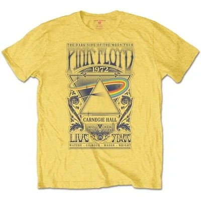 Abbildung von T Shirt Pink Floyd Carnegie Hall Poster Unisex Jaune