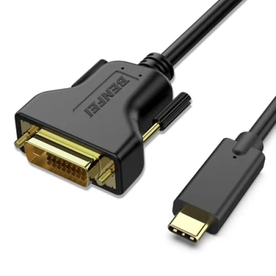 Abbildung von BENFEI USB C auf DVI Kabel 0,9m, Typ [Thunderbolt 3/4] zu Kompatibel für iPhone 15 Pro/Max MacBook Pro/Air 2023 iPad Pro iMac S23 XPS 17 usw