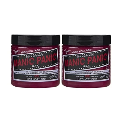 Abbildung von Manic Panic Hot Pink Classic Creme, Vegan, Cruelty Free, Semi Permanent Hair Dye 2 x 118ml