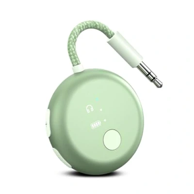 Abbildung von Avantree SoundJet R1 Flugzeug Bluetooth Adapter für Kopfhörer &amp; AirPods Flugreisen, aptX Adaptive, 20 Stunden Akkulaufzeit, Wireless Audio Transmitter mit Qualcomm Chip Grün