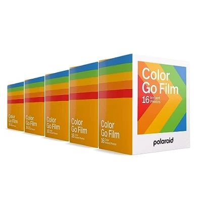 Abbildung von Polaroid Go Color Film 80 Fotos 5 Doppelpackungen Großpackung (6205) Nur kompatibel mit Kamera