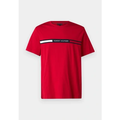 Abbildung von Tommy Hilfiger Insert TEE Tshirt basic, Herren, Größe: XS, Medium red