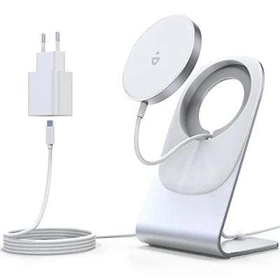 Abbildung von Wireless Charger kompatibel mit Magsafe Ladegerät,iPhone ladestation,induktive ladestation,magnetisch Induktionsladegerät,Kabellos Schnellladegerät für iPhone 15/14/13/12/11 Pro Max Plus