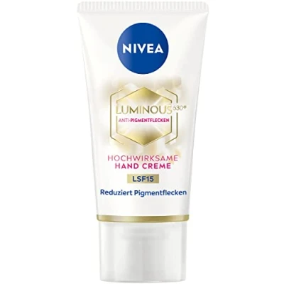 Abbildung von NIVEA Luminous 630 Hand Creme LSF15 (50 ml), Pflegecreme reduziert Pigmentflecken und beugt der Neuentstehung vor, hochwirksame Anti für die Hände