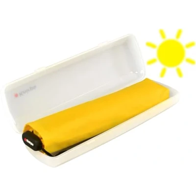 Abbildung von Knirps Taschenschirm US.050 Ultra Light Slim mit UV Schutz im Etui Yellow