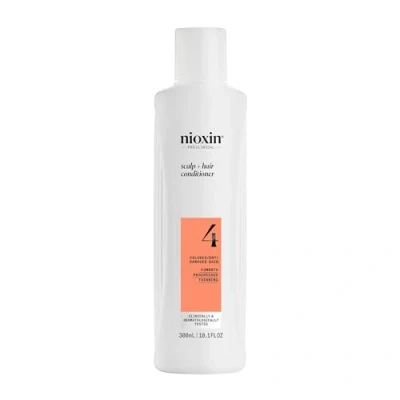 Abbildung von Nioxin Scalp + Hair System 4 Conditioner Haarspülung für strapaziertes, sichtbar dünner werdendes Haar mit Biotin, Koffein &amp; Niacinamid (300 ml)