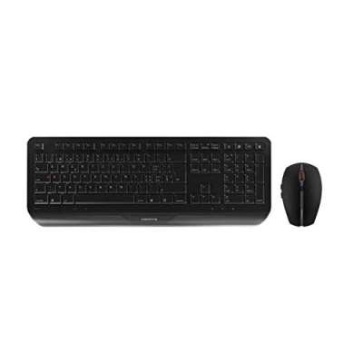 Abbildung von CHERRY GENTIX DESKTOP, Kabelloses Tastatur Maus Set, Deutsches Layout (QWERTZ), 2,4 GHz Funk, Integrierte Handballenauflage, Symmetrische Maus, Schwarz