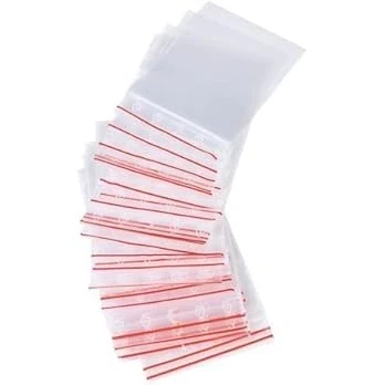 Abbildung von Pakico 100 Plastikbeutel Zipper 5 x 7 cm Verschließbare Ziplock Beutel Kleidungsgepäck Verpacken Druckverschlussbeutel Wiederverschließbare Plastiktüten Verpackungstüten