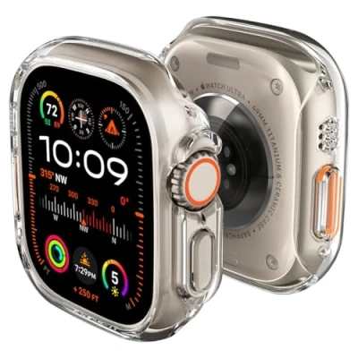 Abbildung von Spigen Thin Fit Hülle Kompatibel mit Apple Watch Ultra 2 (2023) / (2022) 49mm Kristallklar