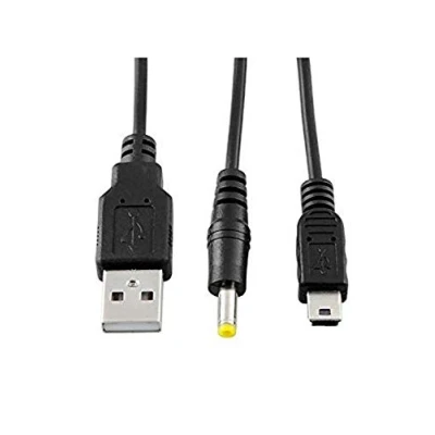 Abbildung von WICAREYO 2 in1 USB 2.0 Daten Sync Transfer Power Ladegerät Kabel für PSP 1000 2000 3000