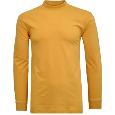 Abbildung von RAGMAN Herren Stehkragenshirt Langarm L, Kürbis 536