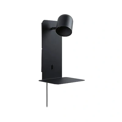 Abbildung von Paulmann Malena USB Wandspot mit Ablage, schwarz