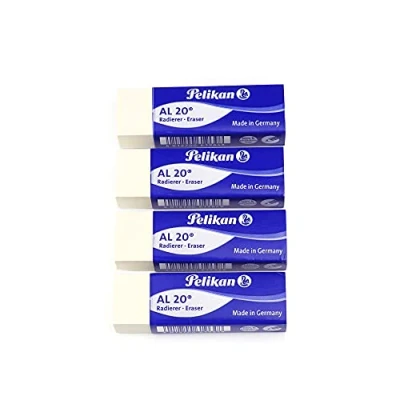 Abbildung von Pelikan, Radiergummi Säckchen 4 Gomme Bianco