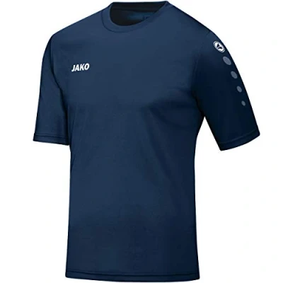 Abbildung von JAKO Unisex Kinder Team (Kurzarm) Fußballtrikots, Navy, 164 EU