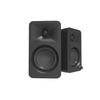 Abbildung von Kanto ORA 100W Powered Bi amp Reference Desktop Computer Speakers w/Bluetooth 5.0 &amp; USB C 100 Hz Crossover Quality Sound Pair Black